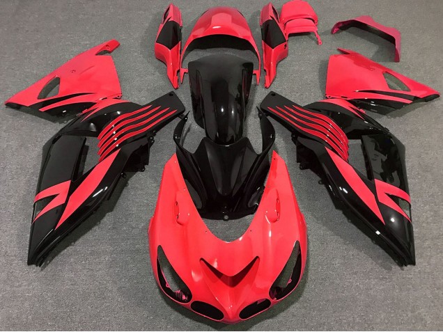 Bright Red 2006-2011 ZX14R Motorcycle Fairings