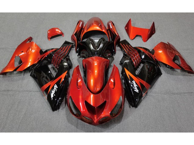 Burnt Orange Black 2006-2011 ZX14R Motorcycle Fairings