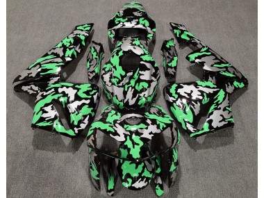 Camo & LIGHT GREEN 2005-2006 CBR600RR Motorcycle Fairings