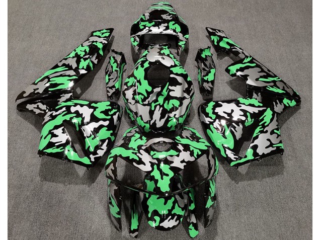 Camo & LIGHT GREEN 2005-2006 CBR600RR Motorcycle Fairings