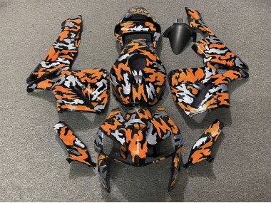 Camo & ORANGE 2005-2006 CBR600RR Motorcycle Fairings