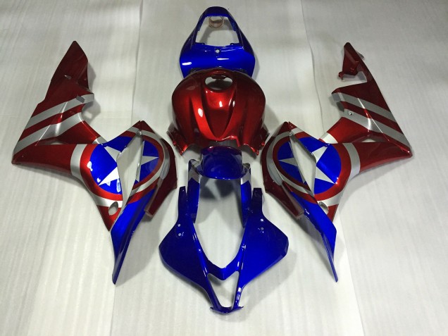 Captain America 2007-2008 CBR600RR Motorcycle Fairings