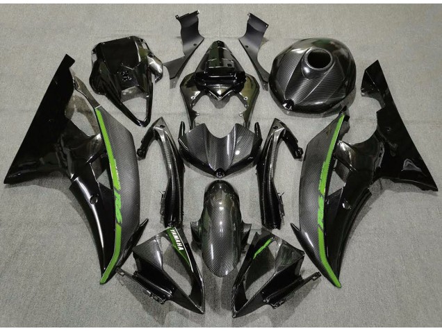 Carbon Fiber & Green 2008-2016 R6 Motorcycle Fairings