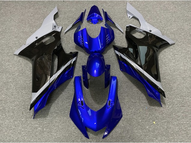 Cement Black and Blue 2017-2021 R6 Motorcycle Fairings