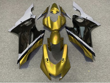 Cement Black and Gold 2017-2021 R6 Motorcycle Fairings