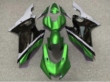 Cement Black and Green 2017-2021 R6 Motorcycle Fairings