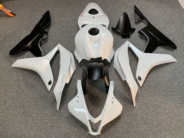 Clean White and Black 2007-2008 CBR600RR Motorcycle Fairings