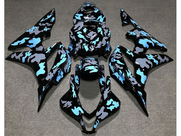 Custom Camo Blue 2007-2008 CBR600RR Motorcycle Fairings