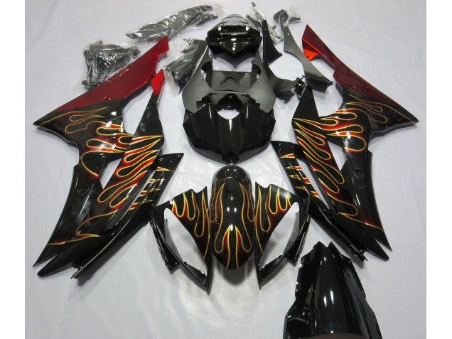 Custom Flame 2008-2016 R6 Motorcycle Fairings