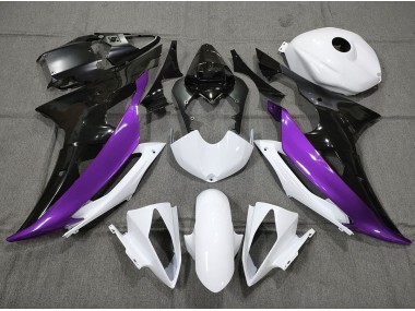 Custom Purple Black and White 2008-2016 R6 Motorcycle Fairings