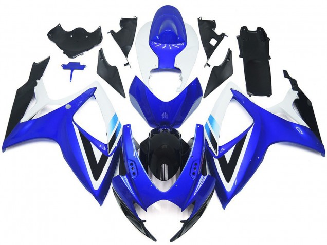 Deep Blue and Light Blue OEM Style 2006-2007 GSXR 600-750 Motorcycle Fairings Deep Blue and Light Blue OEM Style 2006-2007 GSXR 600-750 Motorcycle Fairings