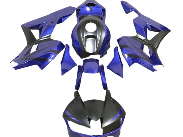 Deep Blue and Matte Black 2013-2023 CBR600RR Motorcycle Fairings