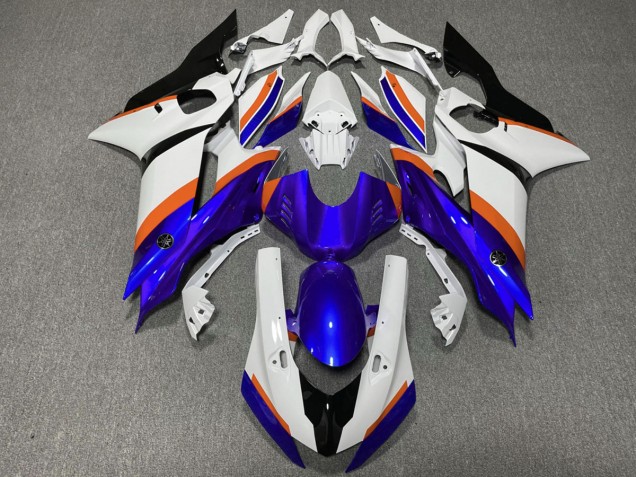 Deep Blue and Orange 2017-2021 R6 Motorcycle Fairings Deep Blue and Orange 2017-2021 R6 Motorcycle Fairings