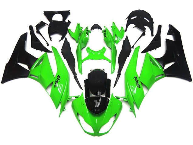 Deep Gloss Green Sharp 2009-2012 ZX6R Motorcycle Fairings