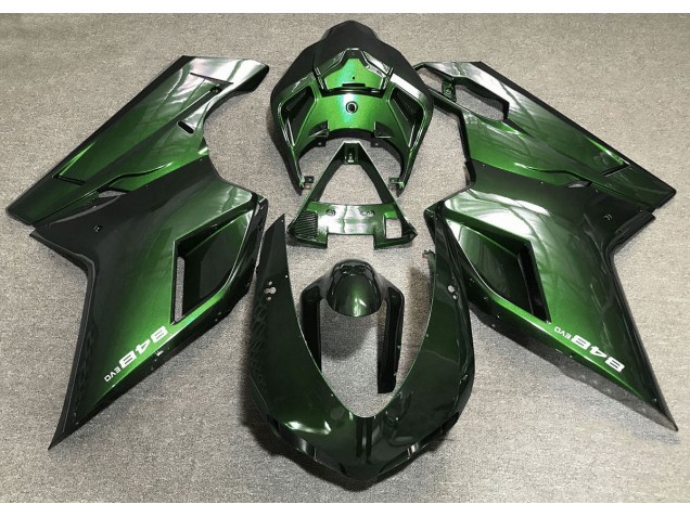 Deep Green 2007-2014 Ducati 848 1098 1198 Motorcycle Fairings
