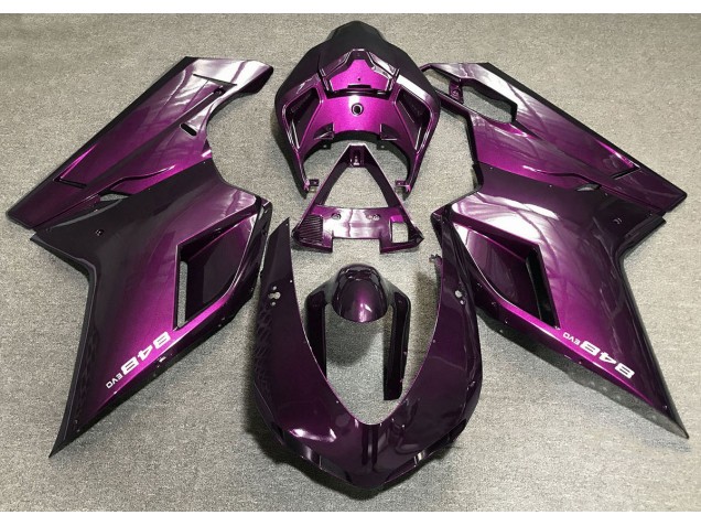 Deep Pink 2007-2014 Ducati 848 1098 1198 Motorcycle Fairings