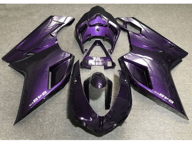 Deep Purple 2007-2014 Ducati 848 1098 1198 Motorcycle Fairings