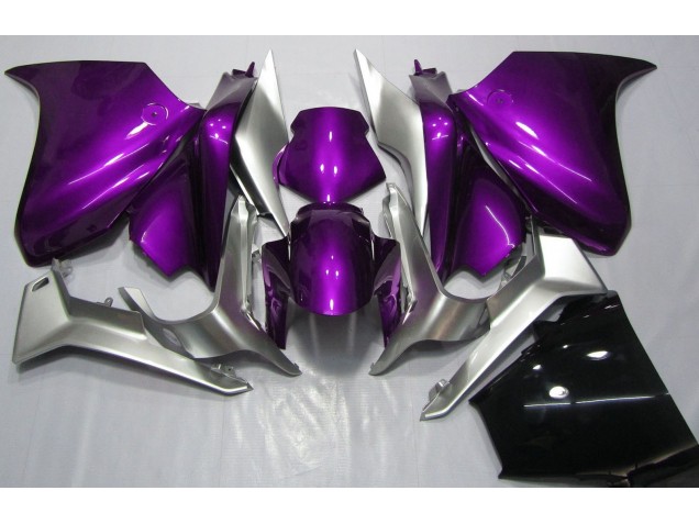 Deep Purple and Silver 2010-2013 VFR1200 Motorcycle Fairings