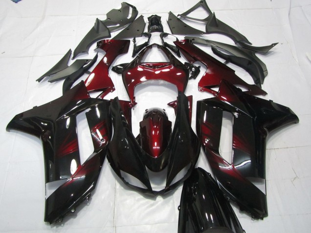 Deep Red 2007-2008 ZX6R Motorcycle Fairings