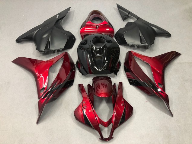 Deep Red with Black 2009-2012 CBR600RR Motorcycle Fairings