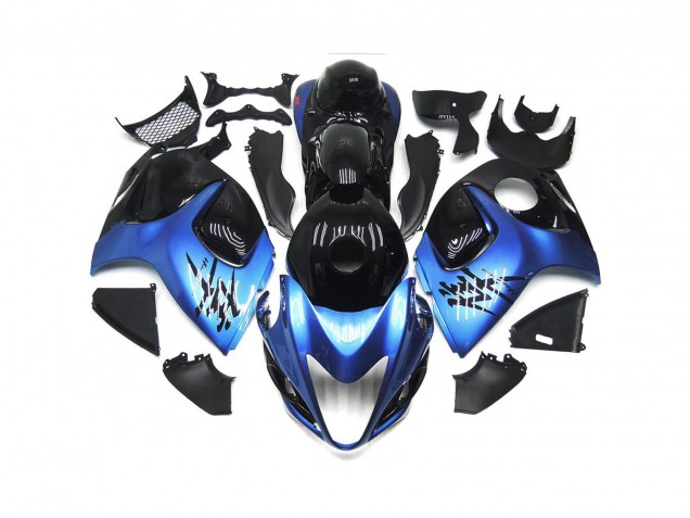 Deep blue with Black Custom 2008-2020 GSXR 1300 Hayabusa Motorcycle Fairings