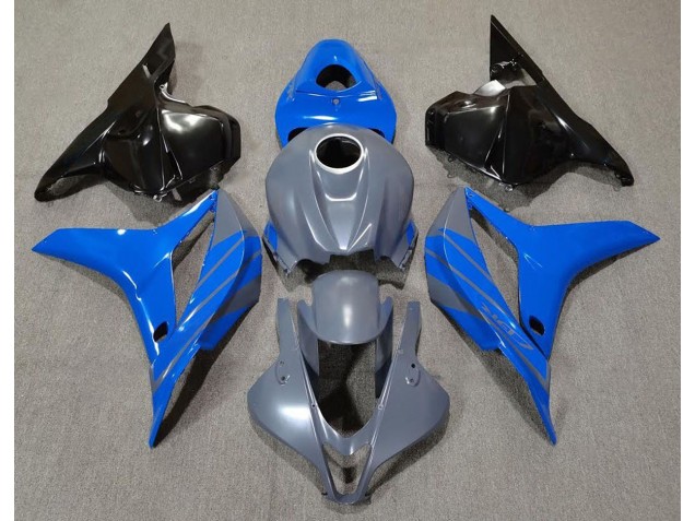 Double Blue on Grey 2009-2012 CBR600RR Motorcycle Fairings