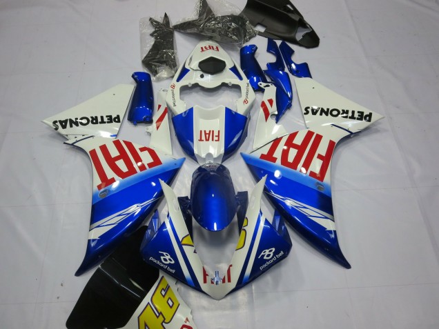 Fiat with Light Blue 2012-2014 R1 Motorcycle Fairings