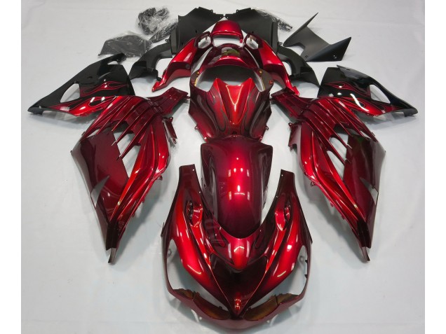 Fire Red Gloss 2012-2021 ZX14R Motorcycle Fairings Fire Red Gloss 2012-2021 ZX14R Motorcycle Fairings