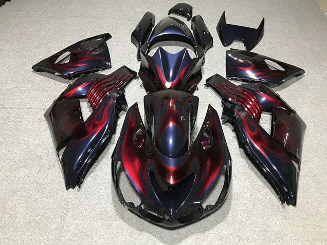 Flame 2006-2011 ZX14R Motorcycle Fairings