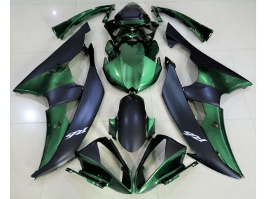Forest Green and Matte Black 2008-2016 R6 Motorcycle Fairings