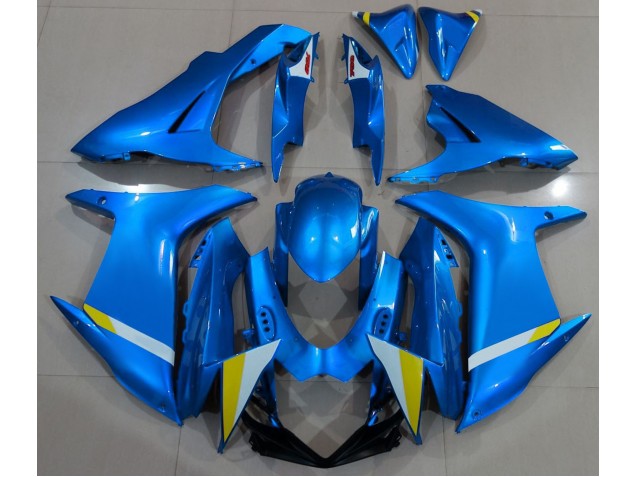 Full Gloss Light Blue 2011-2024 GSXR 600-750 Motorcycle Fairings