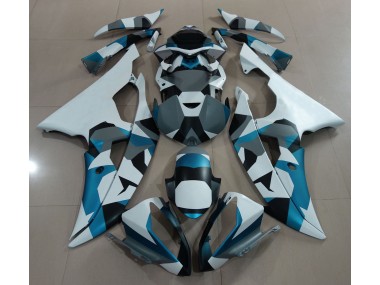 Glacier Blue Snow Camo 2008-2016 R6 Motorcycle Fairings