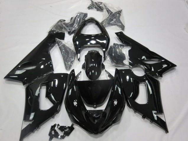 Gloss Black 2005-2006 ZX6R Motorcycle Fairings