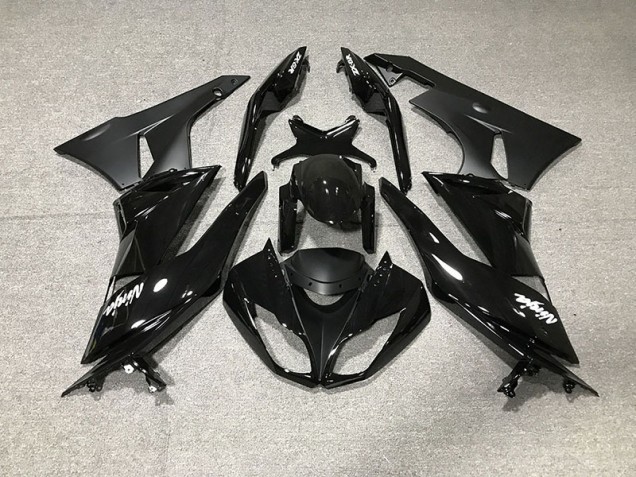 Gloss Black 2009-2012 ZX6R Motorcycle Fairings