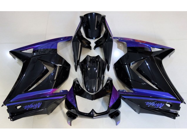 Gloss Black & Blue 2008-2012 Ninja 250 Motorcycle Fairings