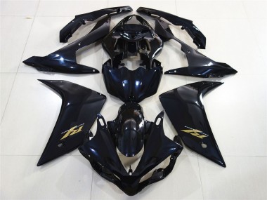 Gloss Black Gold 2007-2008 R1 Motorcycle Fairings