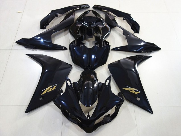 Gloss Black Gold 2007-2008 R1 Motorcycle Fairings