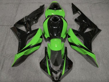 Gloss Black & Green 2007-2008 CBR600RR Motorcycle Fairings
