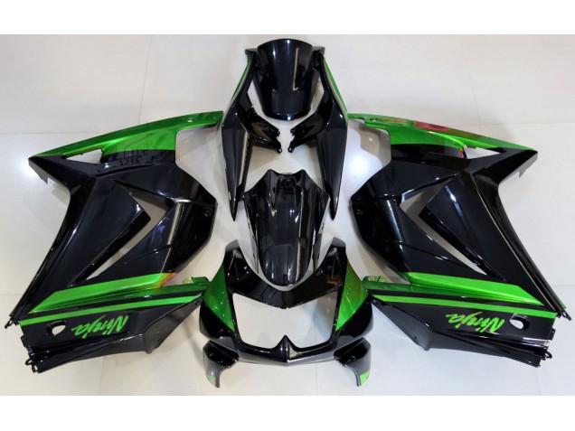 Gloss Black & Green 2008-2012 Ninja 250 Motorcycle Fairings