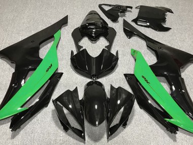Gloss Black & Green 2008-2016 R6 Motorcycle Fairings