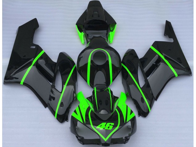 Gloss Black & High Viz Green 2004-2005 CBR1000RR Motorcycle Fairings