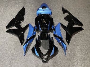 Gloss Black & Light Blue 2007-2008 CBR600RR Motorcycle Fairings