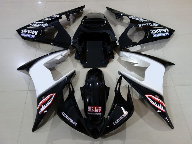 Gloss Black & Logos 2006-2007 R6 Motorcycle Fairings