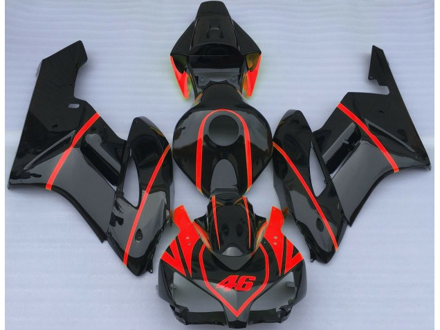 Gloss Black & Red 2004-2005 CBR1000RR Motorcycle Fairings