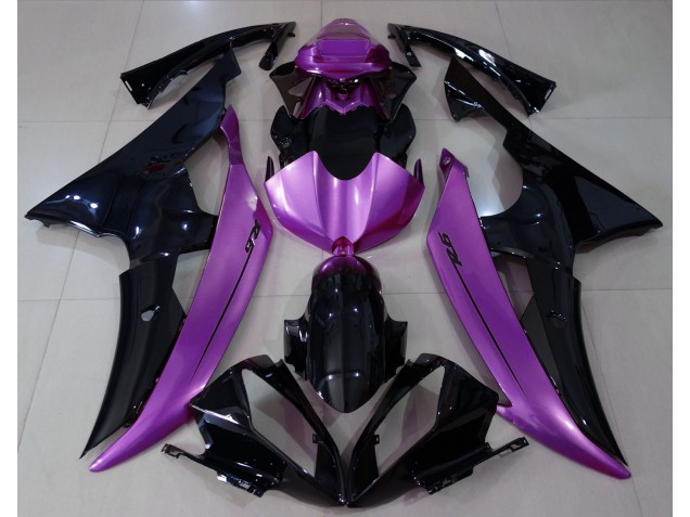 Gloss Black & Rose Purple 2008-2016 R6 Motorcycle Fairings