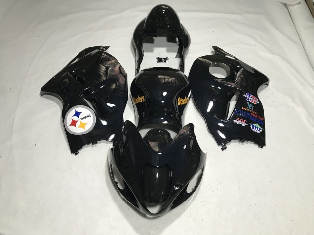 Gloss Black Team Logo 1997-2007 GSXR 1300 Hayabusa Motorcycle Fairings Gloss Black Team Logo 1997-2007 GSXR 1300 Hayabusa Motorcycle Fairings