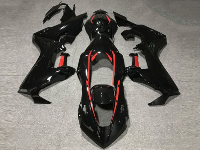 Gloss Black W Red Lining 2017-2023 CBR1000RR Motorcycle Fairings