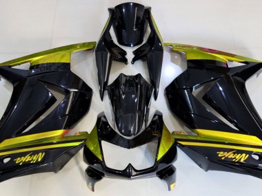 Gloss Black & Yellow 2008-2012 Ninja 250 Motorcycle Fairings