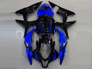 Gloss Black and Blue 2007-2008 CBR600RR Motorcycle Fairings