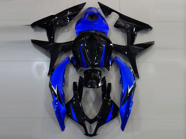 Gloss Black and Blue 2007-2008 CBR600RR Motorcycle Fairings